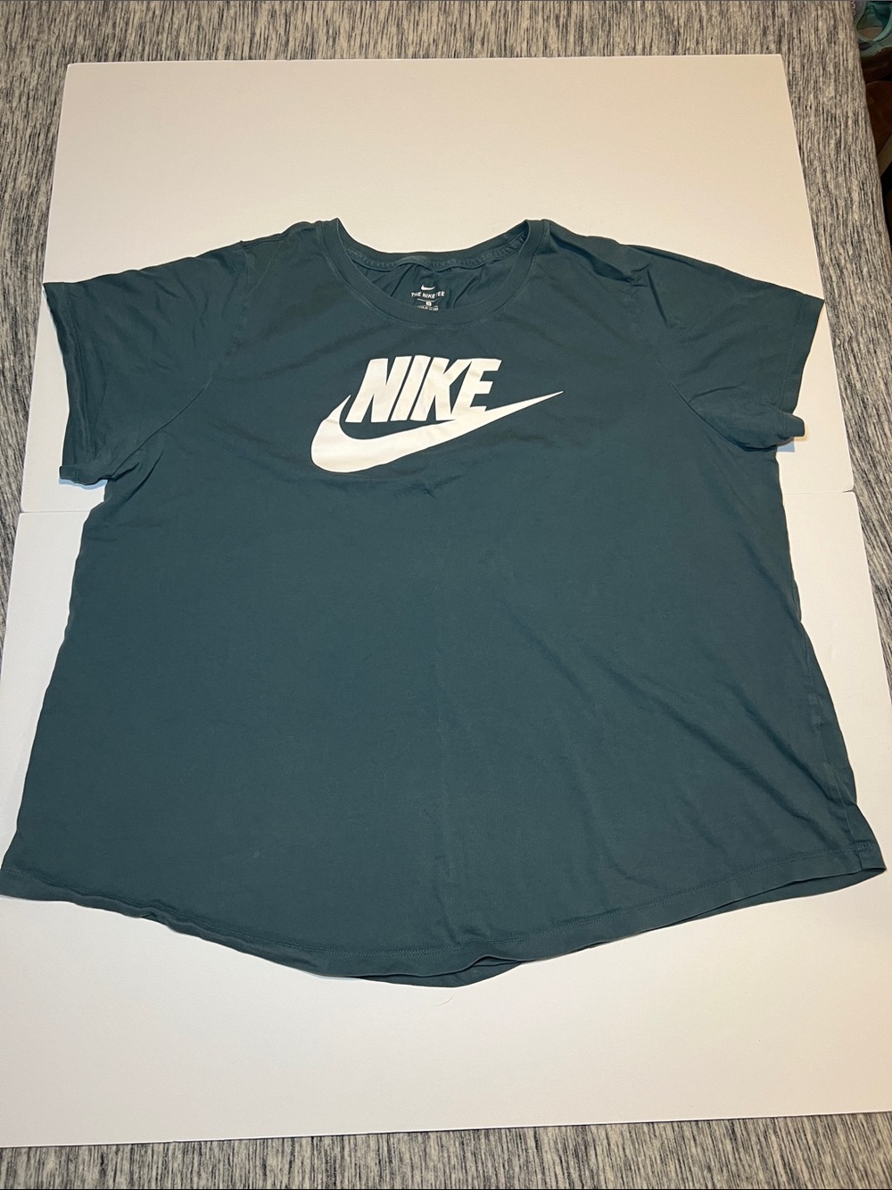 Nike Dark Teal T-Shirt with White Swoosh